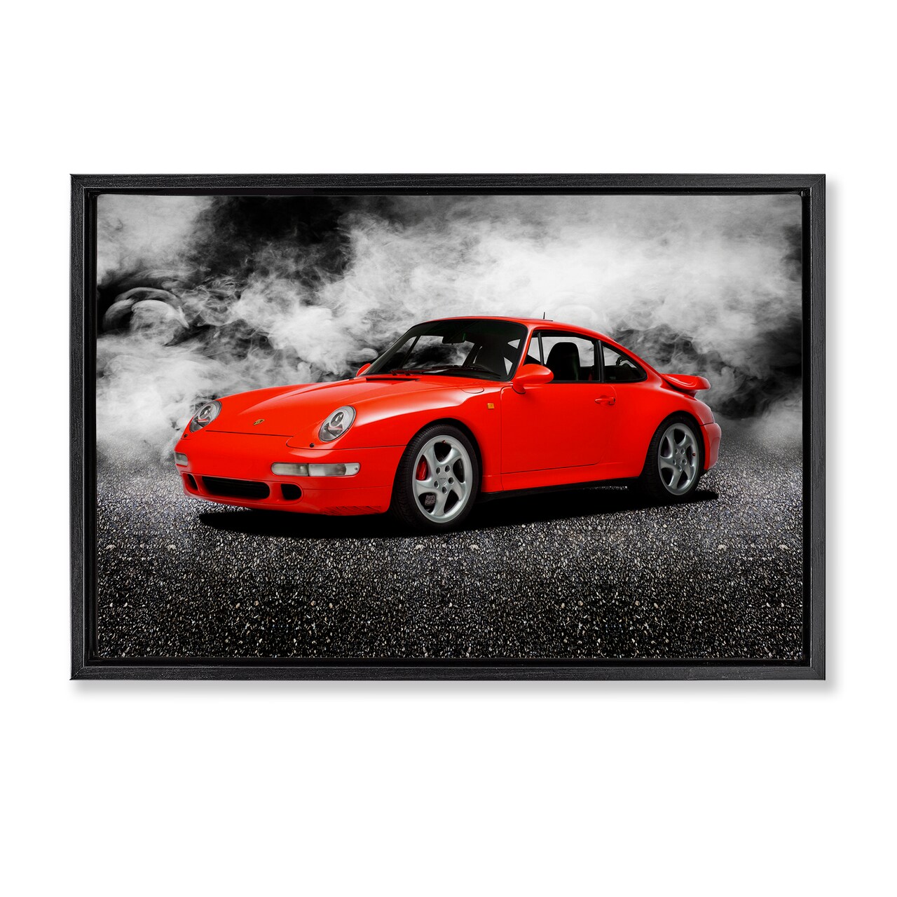 Stupell Industries Bold Red Sports Car Floating Frame Design by Mark Rogan